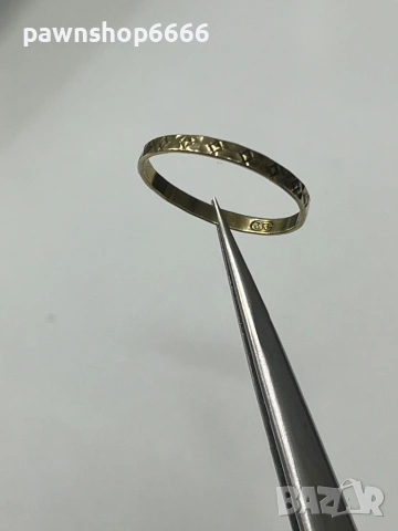 Златна халка 8 карата 1 грам, снимка 5 - Пръстени - 53314773