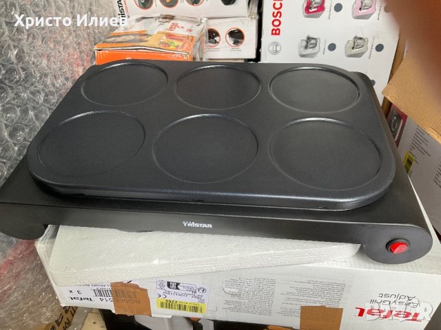 Парти уок комплект Tristar BP-2827 Уред за палачинки и омлети Скара 3 в 1, снимка 10 - Котлони - 40993363