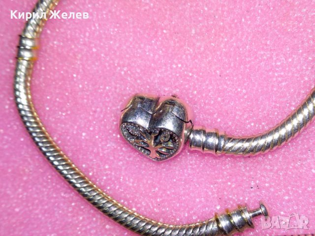 СТИЛНА ФЕШЪН АРТ ГРИВНА ПАНДОРА Family ДЪРВОТО на ЖИВОТА с ИСКРЯЩИ КРИСТАЛИ 43195, снимка 15 - Гривни - 44406109