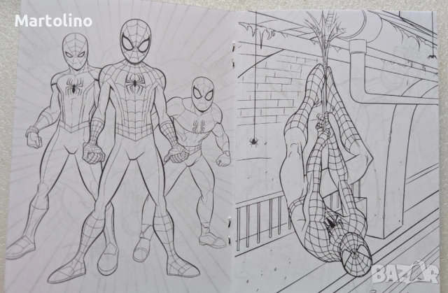 Персонализирана книжка за оцветяване Спайдърмен, снимка 2 - Детски книжки - 52891481