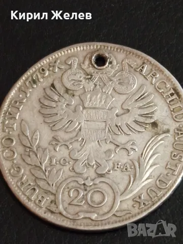Сребърна монета 1779г. Австрия рядка уникат за КОЛЕКЦИОНЕРИ 47590, снимка 10 - Нумизматика и бонистика - 49054898