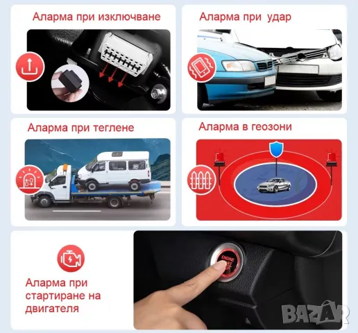 GPS тракер с безкабелен монтаж в OBD порт, подслушване, превишена скорост, геозони, история, снимка 12 - Аксесоари и консумативи - 49282276