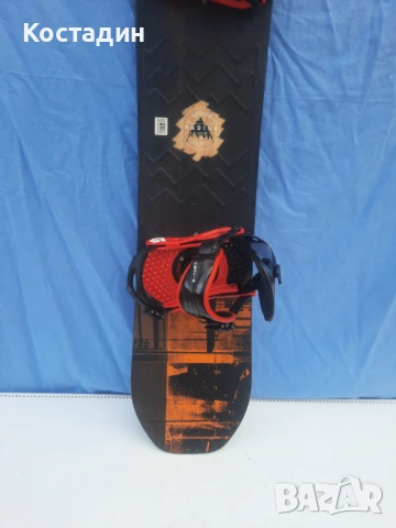 Сноуборд BURTON radius-150см.woodcore-flattop-rocker  с автомати , снимка 3 - Зимни спортове - 53066985