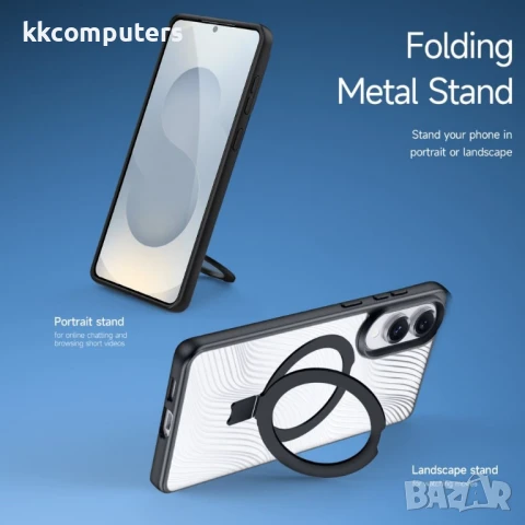 DUX DUCIS Aimo Калъф за Samsung Galaxy S25 Edge– TPU+PC, Черен, със Скрийн Протектор, снимка 3 - Калъфи, кейсове - 51414364