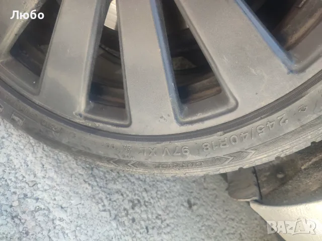 18 5х112 лети джанти за Ауди ФВ със зимни гуми Ротала 245/40/18 Audi VW 18 5x112, снимка 6 - Гуми и джанти - 50221333