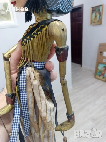 автентична колекционерска кукла wayang golek от остров ява, снимка 6 - Колекции - 53604963