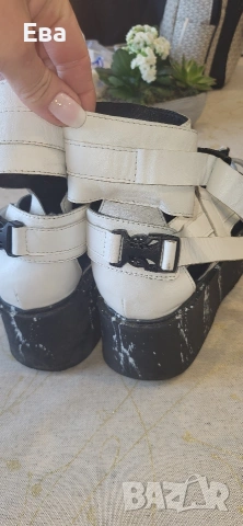 сандали на платформа 41 номер естествена кожа , снимка 4 - Сандали - 53819037