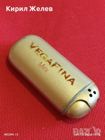 Метална запалка VEGA FINA mini работи иска зареждане за КОЛЕКЦИЯ ДЕКОРАЦИЯ 37402, снимка 6 - Запалки - 53602877
