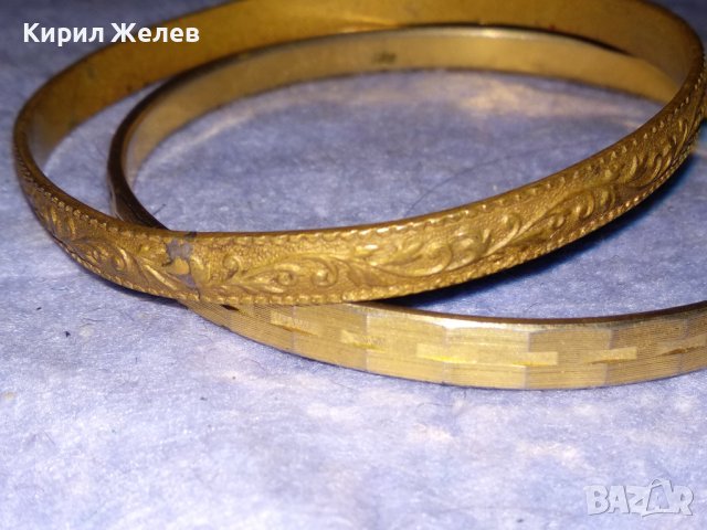 СТАРИННА БРОНЗОВА ОРНАМЕНТИРАНА РЕТРО ГРИВНА и СТОМАНЕНА ВИНТИДЖ ГРИВНА с ПОЗЛАТА 38009, снимка 2 - Антикварни и старинни предмети - 40837051