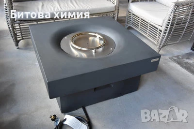 Маса с огнище - кръгла газова камина - отоплител., снимка 6 - Маси - 51255287