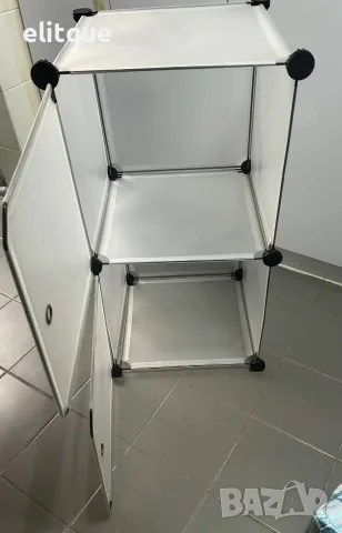 ️ Бял модулен шкаф ELEGANCE с 2 отделения, 37 x 39 x 73 см, снимка 2 - Шкафове - 55993749