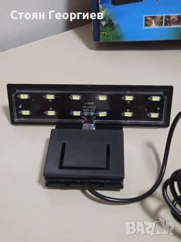 Adiwo Clip Lamp LED – компактна мини LED лампа за аквариум с дизайн тип щипка , снимка 2 - Оборудване за аквариуми - 55767426