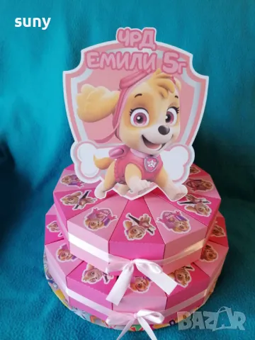 Картонена торта Пес патрул, снимка 2 - Други - 49668273