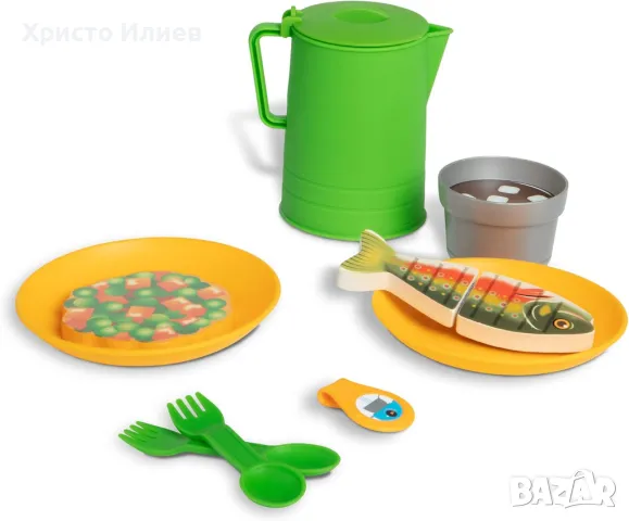 Дървена кухня комплект за пикник Melissa & Doug с аксесоари в куфарче, снимка 4 - Образователни игри - 48962701