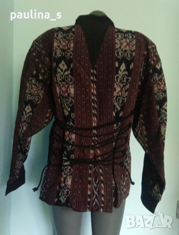 Яке или сако в етно стил "Bum Shaka" / голям размер, ръчна изработка , снимка 9 - Якета - 40999050
