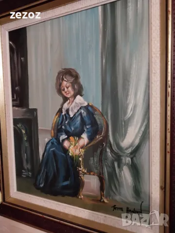 Авторска картина масло върху платно, снимка 3 - Картини - 49465757