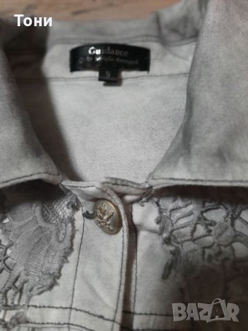 Дамски дънков елек с дантела , снимка 5 - Елеци - 35789464