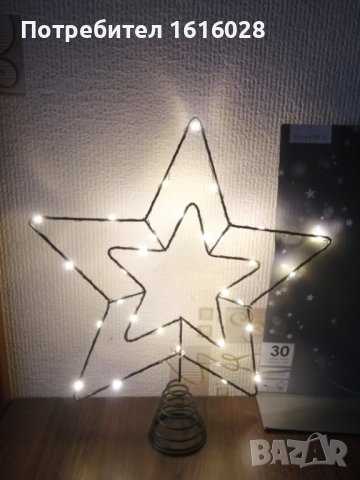 Голяма Коледна LED звезда за връх на елха., снимка 3 - Декорация за дома - 42693403