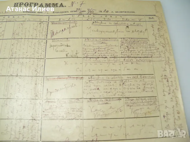 Военна програма от 1920г. за водене на занятия на кавалерийски ескадрон.2, снимка 3 - Други ценни предмети - 49518629