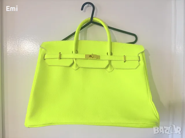 италянска чанта от естествена кожа тип Hermes 