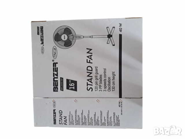 Benzer Вентилатор с две години гаранция - четири скорости и въртене!, снимка 2 - Друга електроника - 52098747