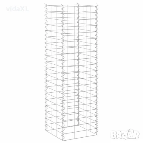 vidaXL Габиони повдигнати лехи, 3 бр, 30x30x100 см, желязо, снимка 5 - Саксии и кашпи - 56146229