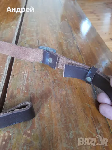 Стара кожена ремъчка,ремък за пушка #14, снимка 3 - Други ценни предмети - 49609878