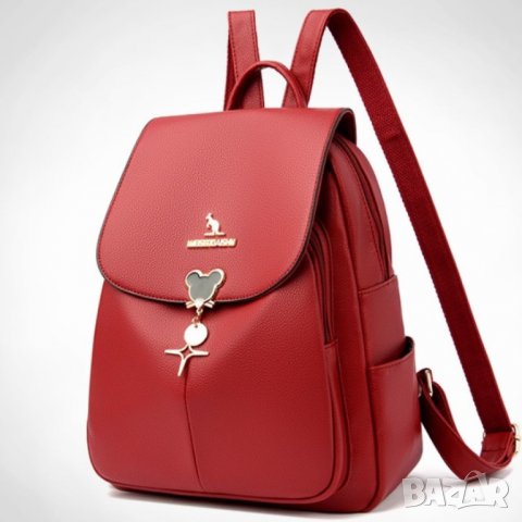 Дамска раница Sabrina Red, снимка 3 - Раници - 41479212