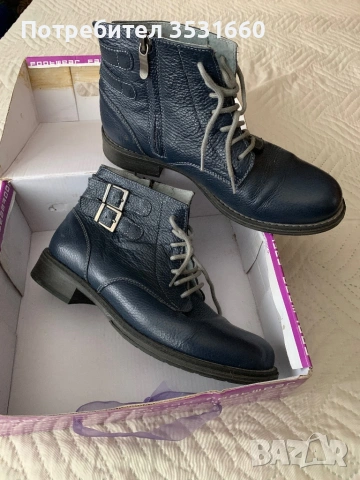 Дамски боти от естествена кожа, снимка 2 - Дамски боти - 53391783