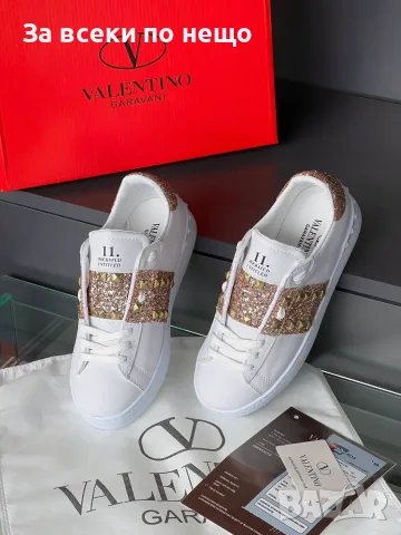 Valentino Дамски Маратонки Със Шипове👟Дамски Спортни Обувки Валентино - 4 Цвята Код SEM-604, снимка 4 - Маратонки - 55881392