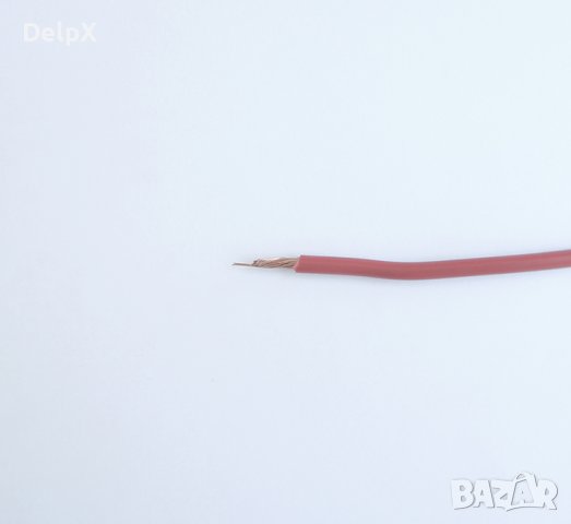 Проводник едножилен червен ПВ А2 1x2,5mm2, снимка 1 - Друга електроника - 42567780