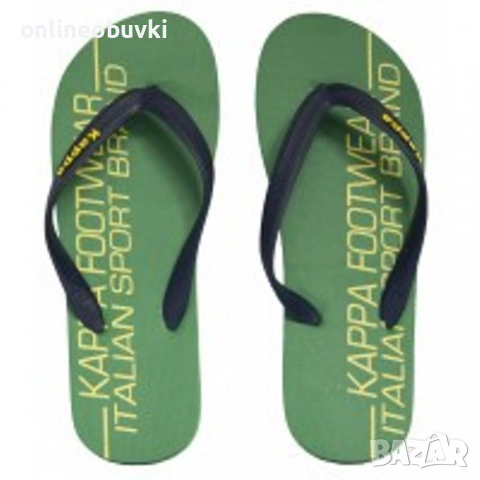 Мъжки джапанки KAPPA ALLMAN Зелено/Жълто, снимка 1