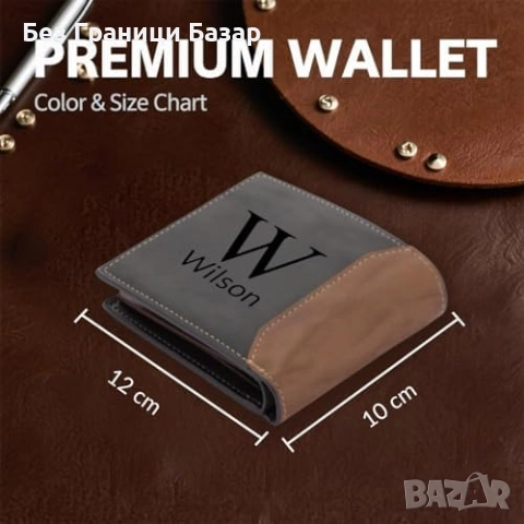 Нов Мъжки кожен портфейл с класически дизайн – стилен подарък за мъж, снимка 2 - Други - 52669801