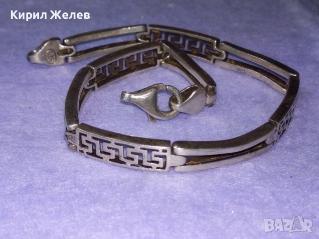 КРАСИВА СРЕБЪРНА ГРИВНА СРЕБРО 925 АЖУРНА ВЕРСАЧЕ ОРНАМЕНТИКА НУЖДА от ХАЛКИЧКАна ЗАКОПЧАЛКАТА 39997, снимка 14 - Гривни - 42655802