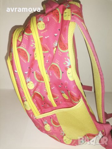 Ученическа чанта, раница Goomby с 4 отделения Pineapple, снимка 3 - Раници - 33933094