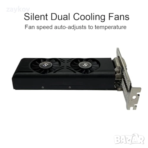 SAPLOS GTX 1050 видеокарта за компютър, 4GB GDDR5 128-bit, HDMI DisplayPort DVI-D, GPU, снимка 6 - Видеокарти - 51770821