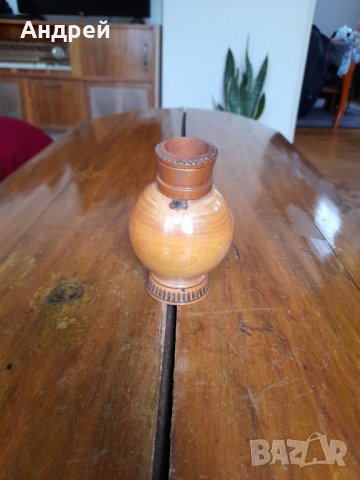 Стара дървена ваза Славия, снимка 3 - Други ценни предмети - 34197051