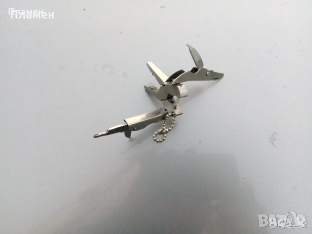 Джобни многофункционални сгъваеми клещи с инструменти, ключодържател 50x32x7 mm. Нови !, снимка 7 - Други инструменти - 34585180