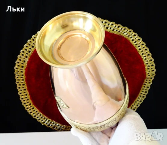 Приказна медна кана,медна ваза шедьовър,бронзов обков. , снимка 12 - Антикварни и старинни предмети - 50703599