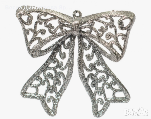 Коледна украса за елха - Блестяща панделка, снимка 6 - Декорация за дома - 52301670