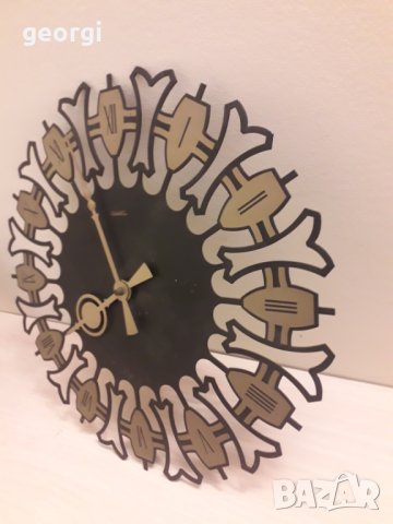 Немски метален стенен кварцов часовник , снимка 4 - Стенни часовници - 34307528