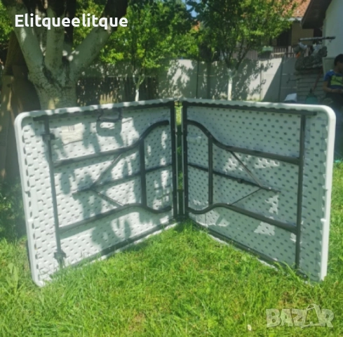 Голяма сгъваема маса, снимка 5 - Градински мебели, декорация  - 52276641