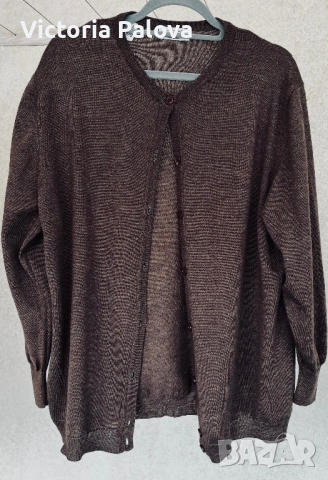 Луксозна мъжка жилетка NUVOLE DI CASHMERE премиум състав, снимка 2 - Блузи - 53345633