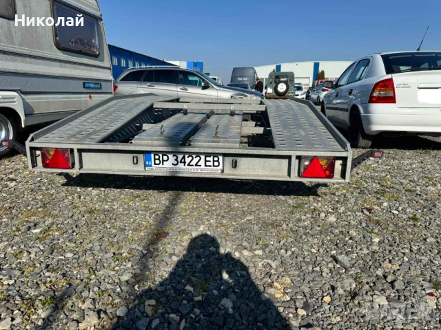 Продавам двуоса платформа за автомобил, ремарке , снимка 4 - Ремаркета - 53708315