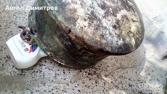 Стар голям меден котел, снимка 6 - Антикварни и старинни предмети - 33923061