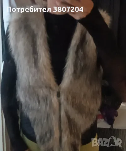 Елегантно пухкаво елече за зимата, снимка 3 - Блузи с дълъг ръкав и пуловери - 47305196