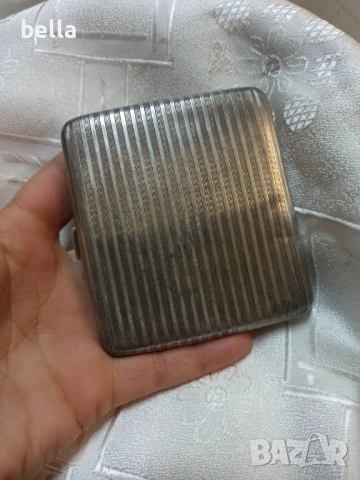 Сребърна табакера – 80 г, френско сребро .950 (1er titre).Елегантна антикварна сребърна табакера,, снимка 2 - Антикварни и старинни предмети - 52672772