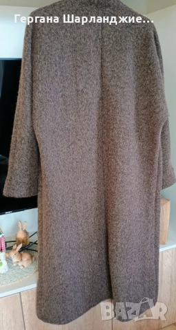 КАФЯВА ВЪЛНЕНА ЖИЛЕТКА, снимка 4 - Жилетки - 52952494