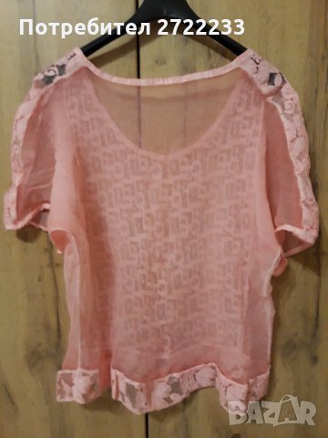 Дамска блуза в нежно розов цвят, снимка 7 - Туники - 35723485
