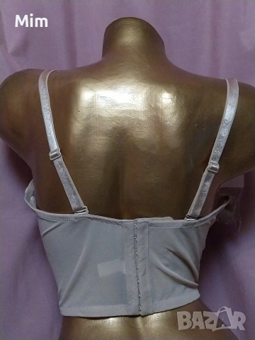 2XL 95 E Елегантен корсет сутиен в черно и телесен цвят , снимка 12 - Корсети, бюстиета, топове - 53422415